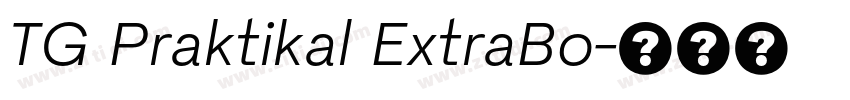 TG Praktikal ExtraBo字体转换 TG Praktikal ExtraBo字体转换